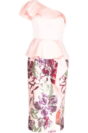 Marchesa Notte Kleid mit Pailletten