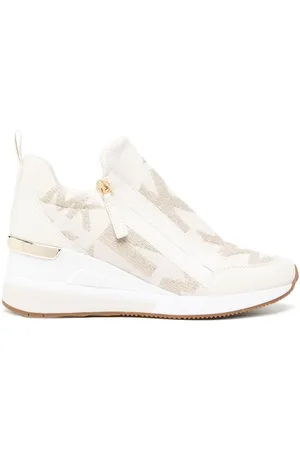 Michael Kors Willis monogram wedge sneakers