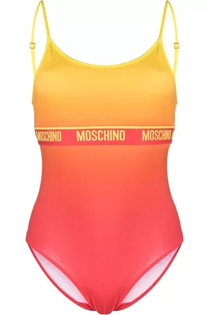 Moschino Damen Bodys - Logo-print ombré-effect bodysuit