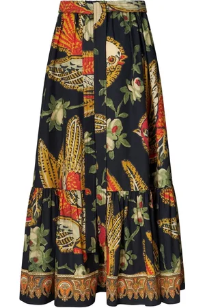 Etro Gestufter Midirock mit Print