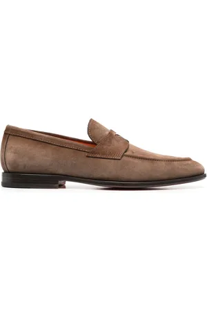 santoni Penny-Loafer aus Wildleder