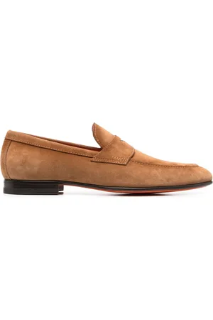 santoni Penny-Loafer aus Wildleder