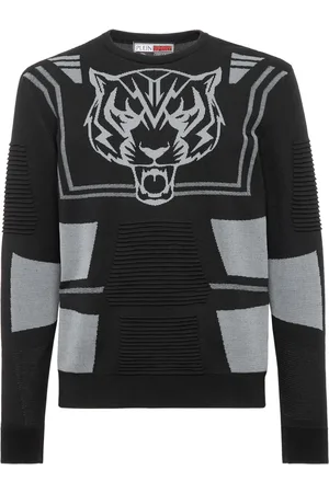 Philipp Plein Strickpullover mit Logo-Print