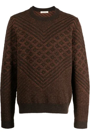 WALES BONNER Henri jacquard crew neck jumper