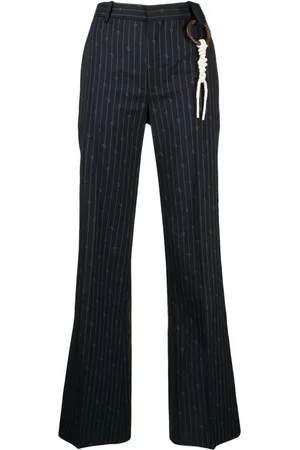 Charles Jeffrey Loverboy Gerade Hose mit Nadelstreifen