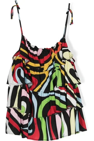 PUCCI Junior Top mit gestuften Rüschen