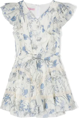 MISS BLUMARINE Ausgestelltes Kleid mit Blumen-Print