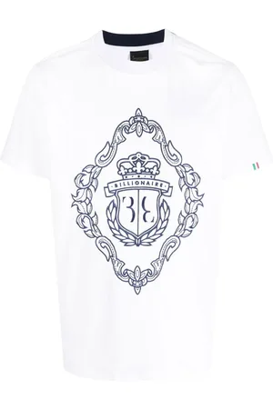 BILLIONAIRE T-Shirt mit Logo-Stickerei