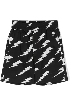 Neil Barrett Shorts mit Blitz-Motiv