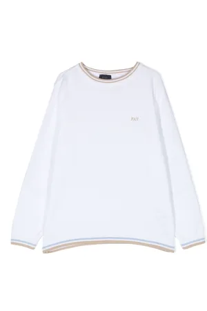 FAY Gestrickter Pullover mit Logo-Stickerei