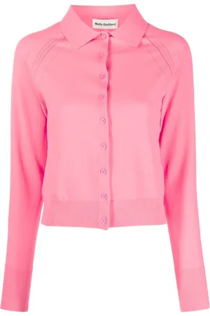 Molly Goddard Cropped-Cardigan mit Lochstrickmuster