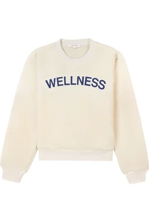 Sporty & Rich Fleecepullover mit Logo-Patch