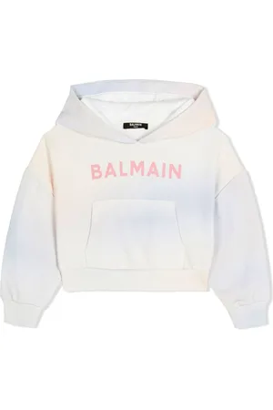 Balmain Tie-dye logo-print hoodie