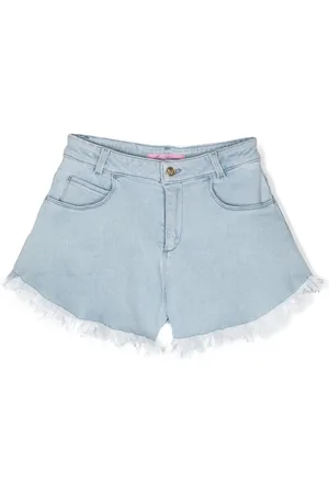 MISS BLUMARINE Jeans-Shorts mit Bleached-Effekt
