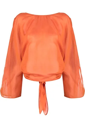 Alberta Ferretti Bluse mit V-Rückenausschnitt