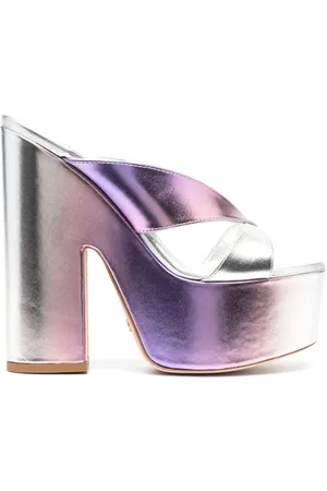 Stuart Weitzman Metallische Mules 160mm
