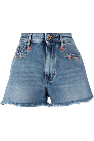 Jacob Cohen Jeansshorts mit Blumenstickerei