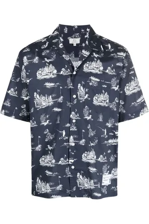 Woolrich Hemd mit Landschafts-Print