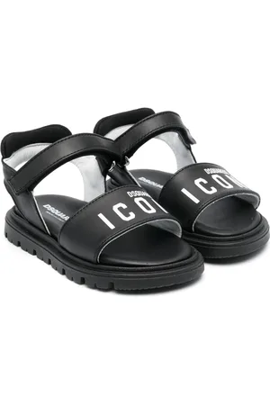 Dsquared2 Logo-lettering touch-strap sandals