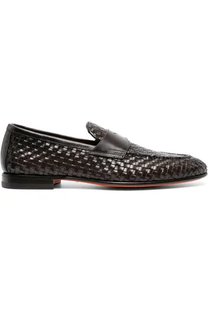 santoni Loafer mit Webmuster