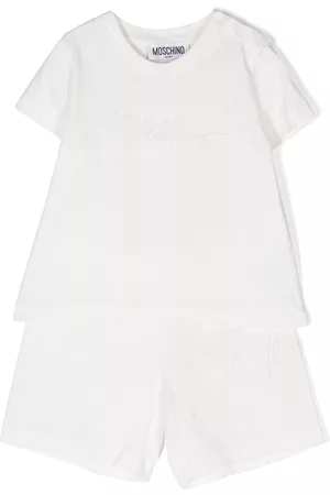Moschino Shorts - Embroidered-logo T-shirt and shorts set