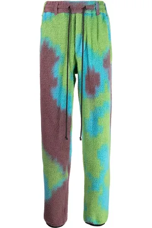 SONG FOR THE MUTE Jogginghose mit Batikmuster