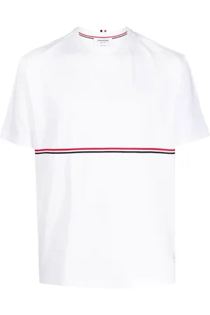 Thom Browne T-Shirt mit RWB-Streifen