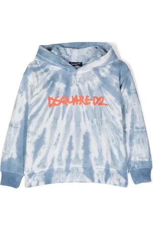 Dsquared2 Tie-dye logo-print hoodie