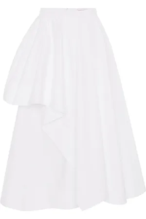 Alexander McQueen Asymmetrischer Midirock mit Falten