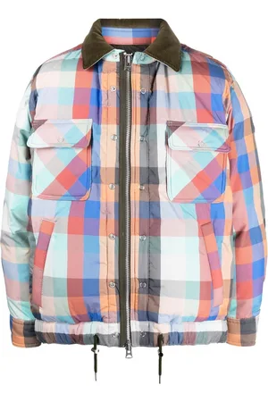 SACAI Bomberjacke mit Karomuster
