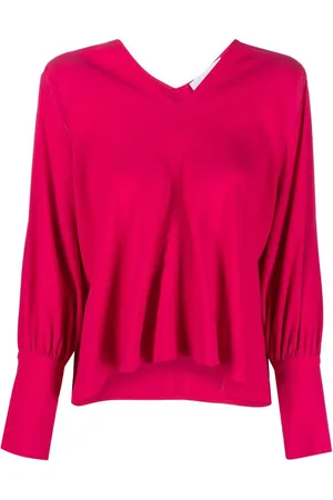 ERIKA CAVALLINI Bluse mit V-Ausschnitt