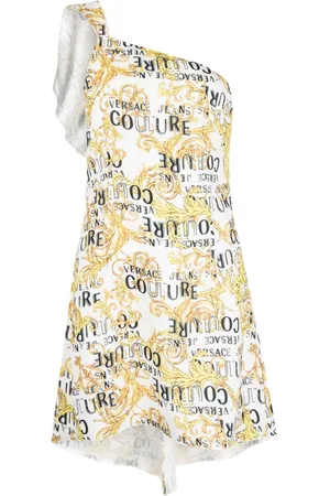 VERSACE One-Shoulder-Kleid mit Logo