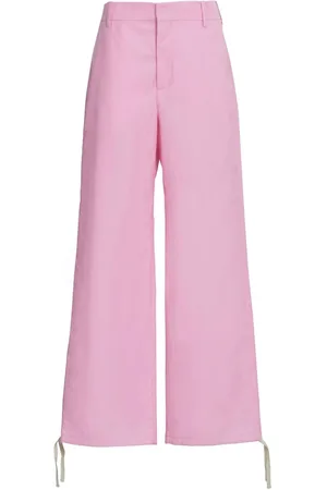 Marni Gerade Hose mit Logo-Stickerei