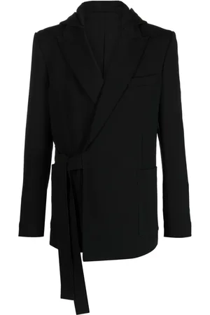 Balmain Kapuzenjacke mit Schleifenverschluss