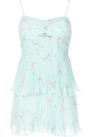 Self-Portrait Leeva Minikleid mit Blumen-Print