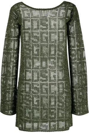 GCDS Gestricktes Minikleid mit Monogramm