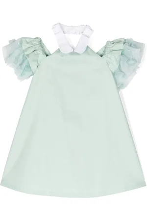 Simonetta Gerüschtes Kleid mit Cut-Outs