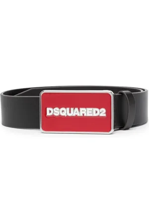 Dsquared2 Logo-buckle leather belt