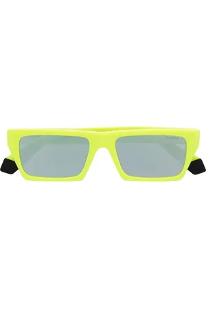 Msgm Sonnenbrille mit eckigem Gestell