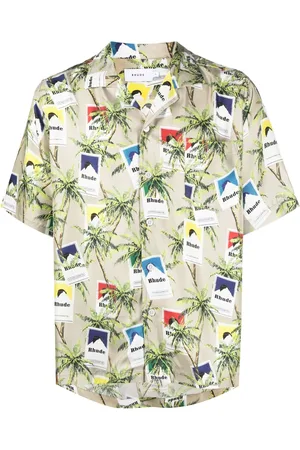Rhude Seidenhemd mit Zigaretten-Print