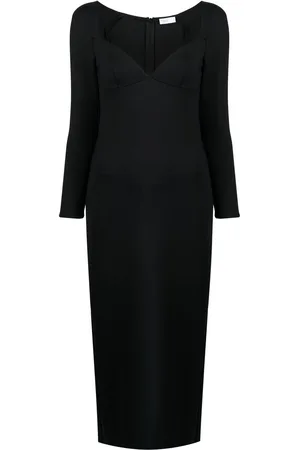 ROSETTA GETTY Langärmeliges Maxikleid