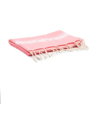 MC2 SAINT BARTH Stripe-detail cotton beach towel