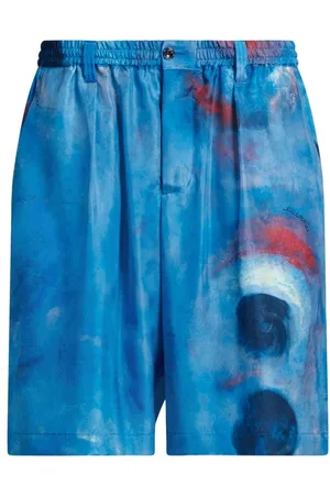 Marni Shorts aus Seide mit Malerei-Print