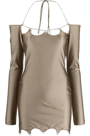 The Attico Schulterfreies Lyna Minikleid