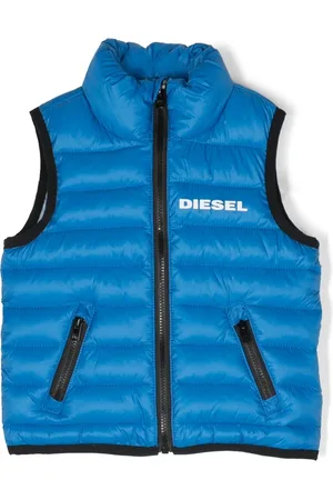 Diesel Westen - Logo-print padded gilet