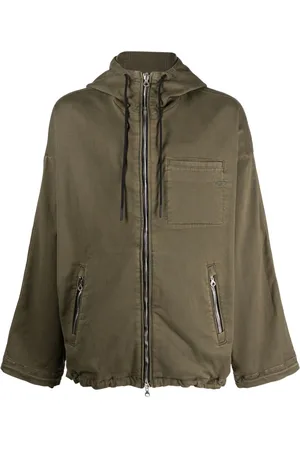 Diesel Kapuzenjacke mit Logo-Stickerei