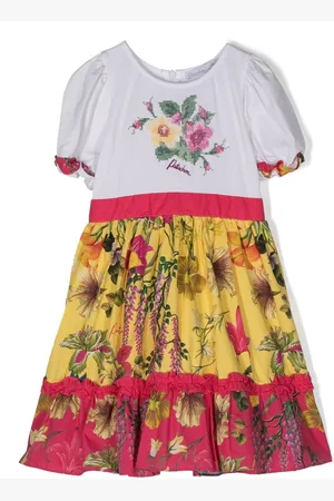 PATACHOU Gestuftes Kleid mit Blumen-Print