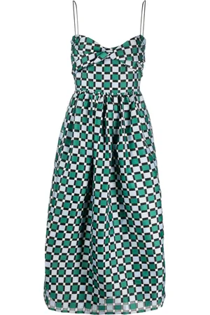 STINE GOYA Kariertes Arya Midikleid