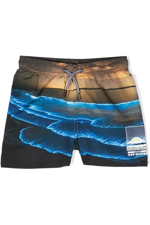 Molo Badeshorts mit Ozean-Motiv