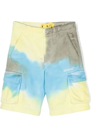 OFF-WHITE Cargo-Shorts mit Batikmuster